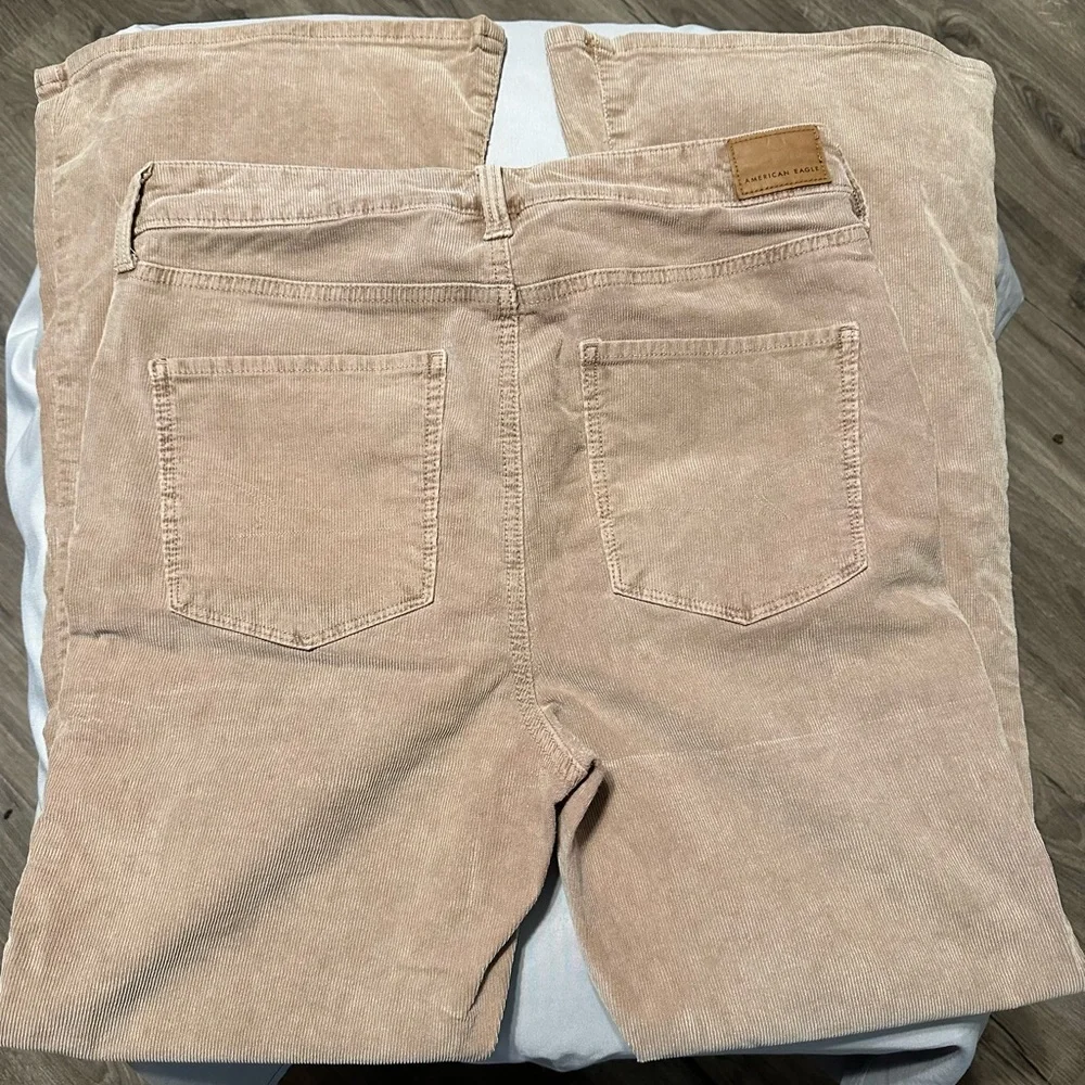 American Eagle Outfitters Tan Flare Corduroy Pants - Picture 2 of 7